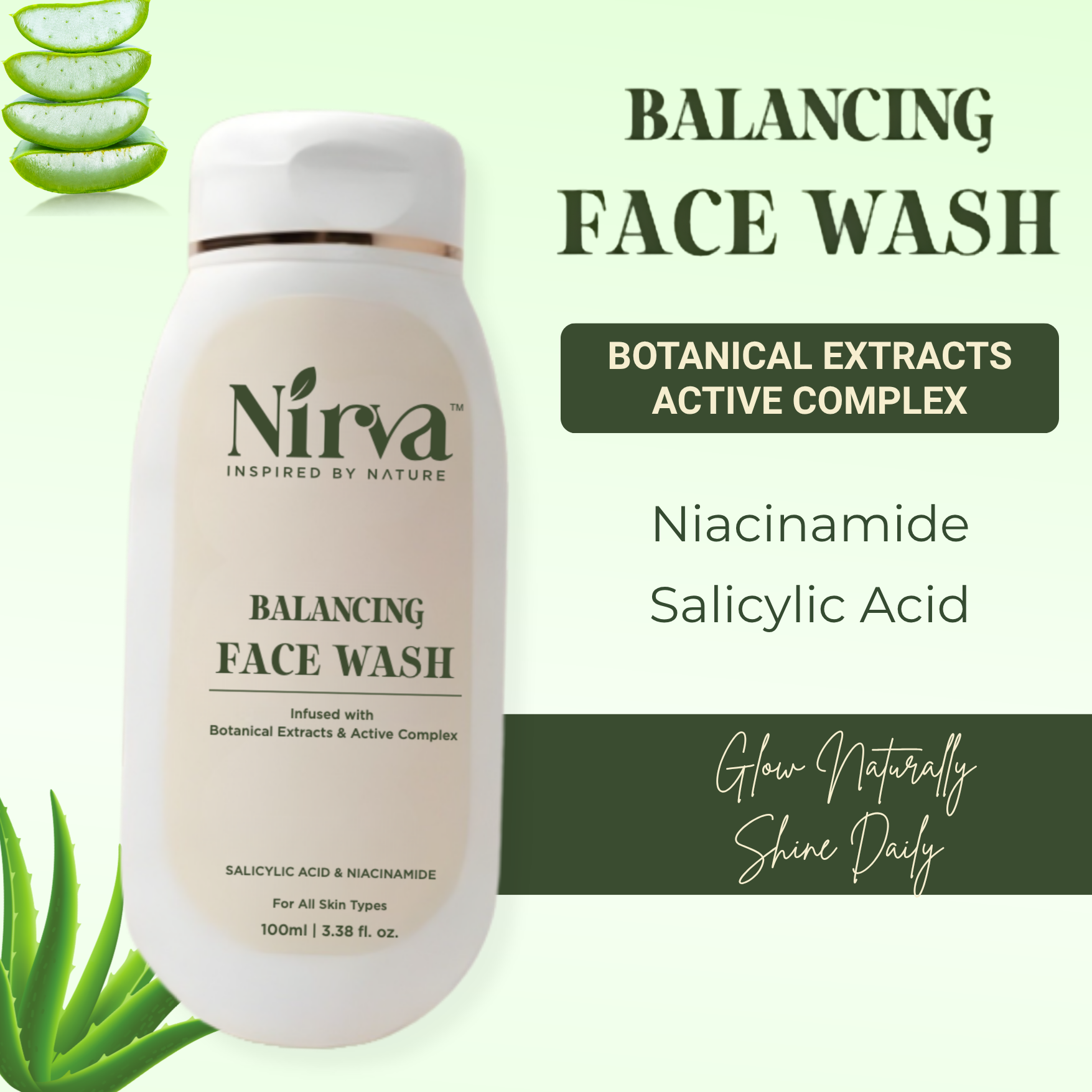 Nirva Botanical Acne Control Face Wash 100ml