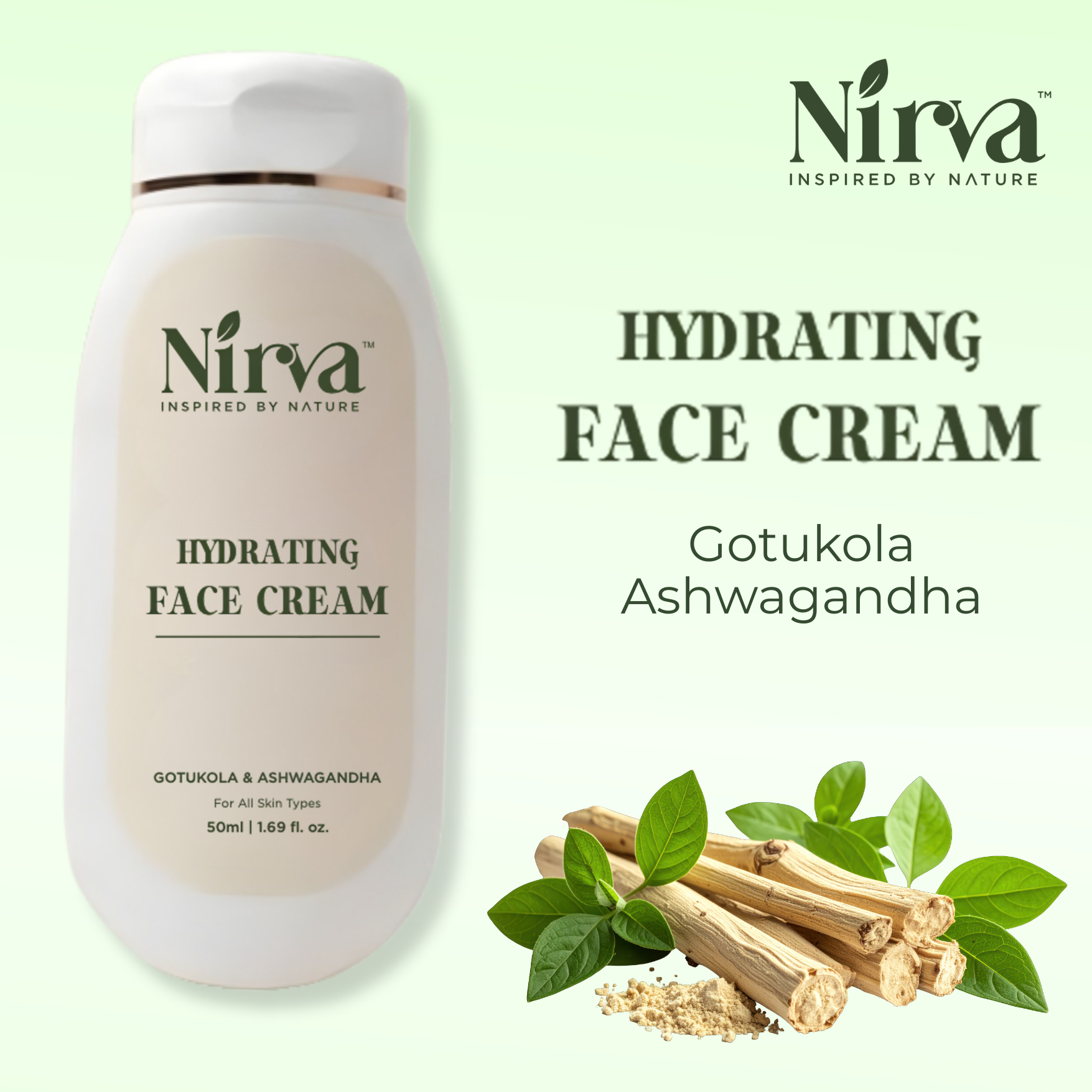 Nirva Botanical Hydrating Face Cream 50ml