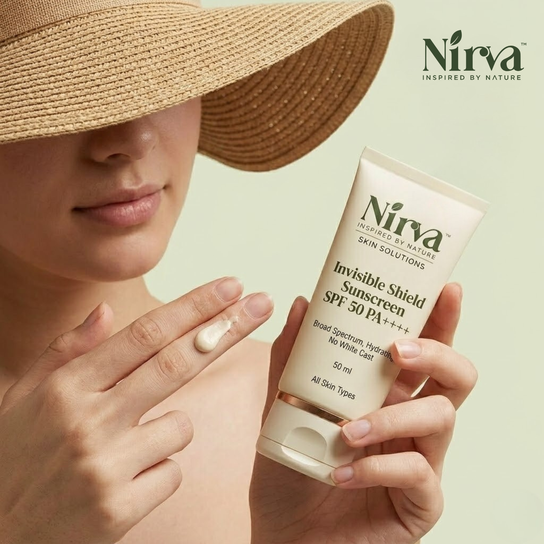 Nirva Botanical Invisible Sunscreen SPF 50 PA++++ 50ml